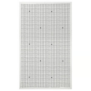IKEA KUSTFYR Tablecloth, White/Black, 57"x94" (306.204.85) NEW